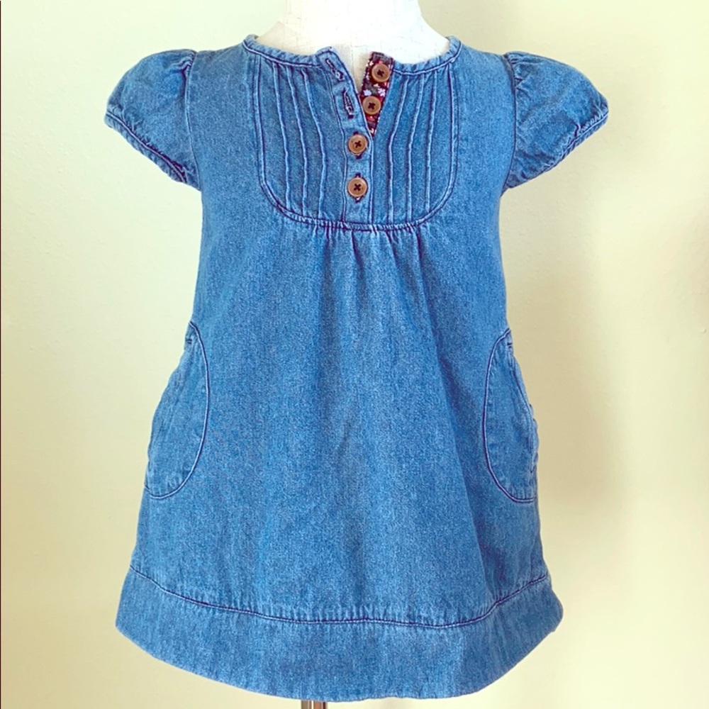 Mini Boden denim blue dress size 2-3T